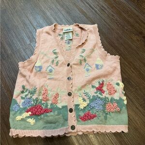 Vintage Northern Reflections Pastel Knit Vest
